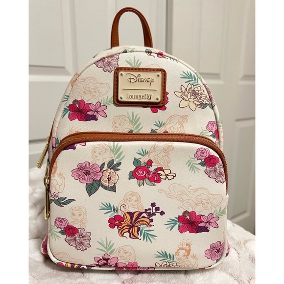 Loungefly Disney Princess Fall Floral Mini Backpack